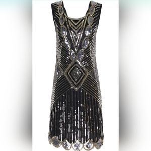 NWT Sequin Flapper Dress 1920 Style